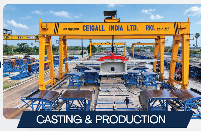 Segmental casting and production
